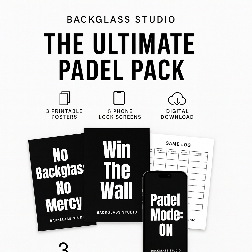 Padel Essentials Pack β Posters, Lock Screens & Match Log